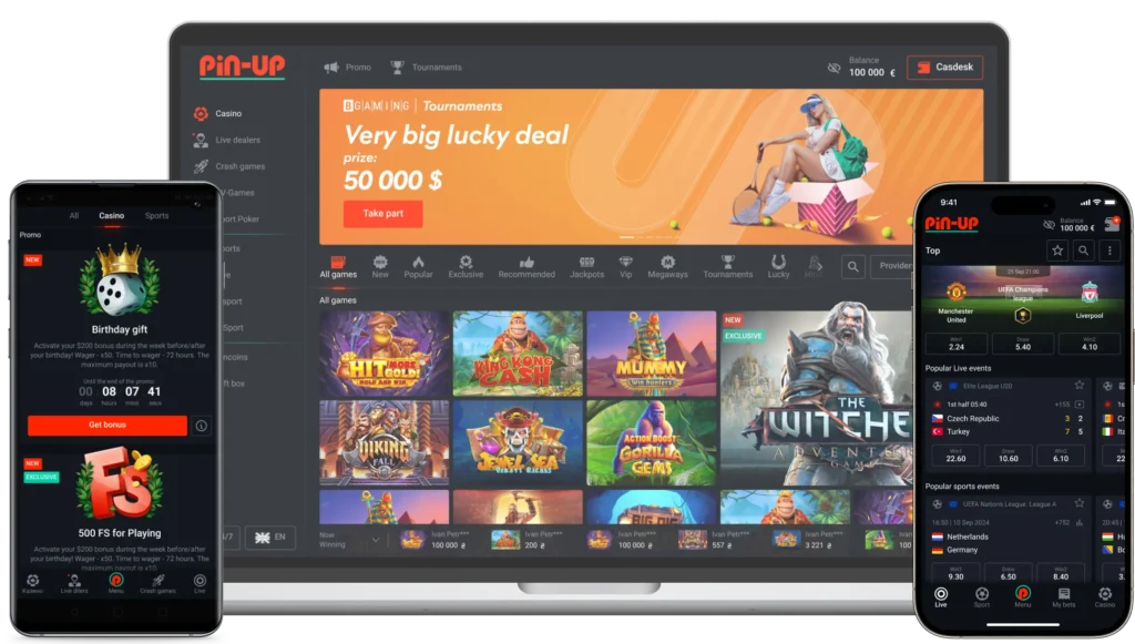 Pin Up casino para Android y iOS